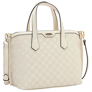 Bolsa Feminina Grande Chenson Alça Mão e Ombro - Fresno Off White Nude