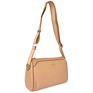 Bolsa Média Alça Tecido Confortável Veryrio VR3523 - Drancy Bege