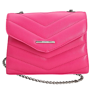 Bolsa Feminina Pequena Matelassê Transversal Lateral - Itália Rosa Pink