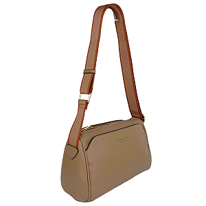 Bolsa Média Alça Tecido Confortável Veryrio VR3523 - Drancy Caqui