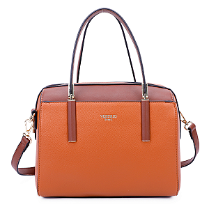 Bolsa Veryrio Tipo Baú de Luxo Transversal e de Mão – Ávila Marrom