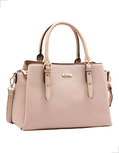 Bolsa Transversal Média com Divisórias Feminina Chenson Original Delicado 3485279 - Rosa