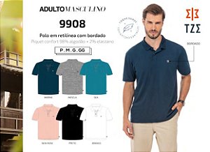 Camisa Polo Piquet Bordado TZE