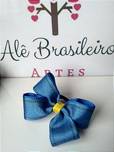 LAÇO CATAVENTO JEANS NA XUXINHA