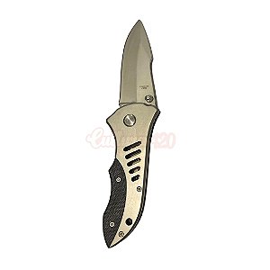 Canivete Manual Prata Fosco Premium 19cm