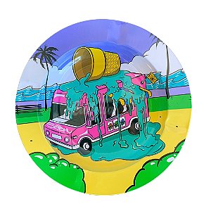 Cinzeiro de Metal Redondo Sadhu - Carrinho de Sorvete