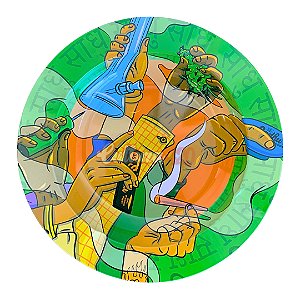 Cinzeiro de Metal Redondo Sadhu - Tudo Para Todos