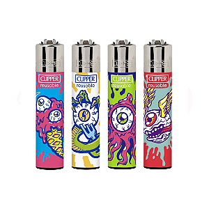 Isqueiro Clipper Grande - Monster Eyes
