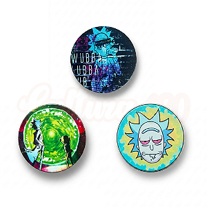 Dichavador de Metal 4 Partes 50mm - Rick and Morty
