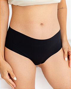 Calcinha Tanga Alta Corte a Laser Zee Rucci - Preto