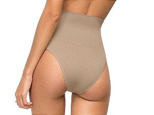 Calcinha Modeladora Pós Parto - Tanga Sem Costura - Bege