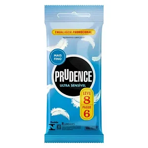 PRESERVATIVO ULTRA SENSÍVEL 8 UNID PRUDENCE