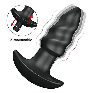 PLUG COM VIBRADOR - SILICONE CONFORTÁVEL