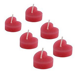 VELAS AROMÁTICAS CORAÇÃO 06 UNIDADES