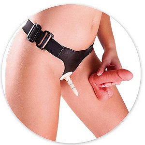 CINTA PENIANA COURO SINTÉTICO COM PRÓTESE