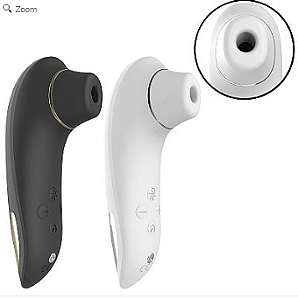 SUPER VIBRADOR DE CLITÓRIS - PULSACAO | SUCCAO - RECARREGÁVEL - PRETO