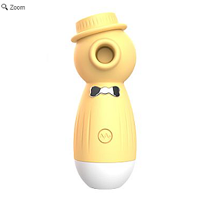 VIBRADOR PULSAÇÃO - BILLY - RECARREGÁVEL - cor: amarelo
