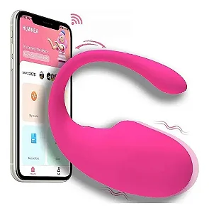 VIBRADOR CASAL COM CONTROLE PELO CELULAR (APLICATIVO/APP) - RECARREGÁVEL