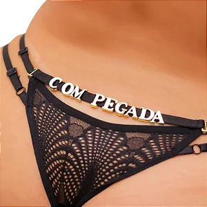 CALCINHA PLUS PARA PERSONALIZAR - DUAS TIRAS *LETRAS VENDIDAS SEPARADAMENTE*