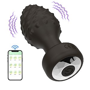 PLUG COM VIBRO - 10 VIBRAÇÕES - CONTROLE POR APP (APLICATIVO / CELULAR)