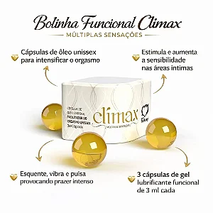 BOLINHA CLIMAX - FACILITADOR DE ORGASMOS - 3unid