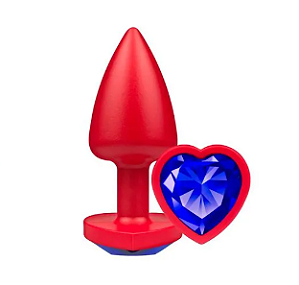 PLUG ANAL TOUCH VERMELHO - TAMANHO P (SEM EMBALAGEM)