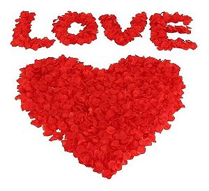 PÉTALAS VERMELHAS PEDAÇOS DE AMOR 100UN