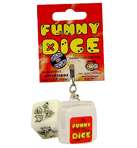 CHAVEIRO DADO HÉTERO - POSIÇÃO - BRILHA NO ESCURO