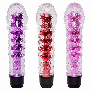 VIBRADOR COM CAPA TEXTURIZADA  -  ROSA