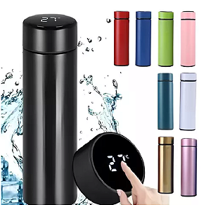 GARRAFA TÉRMICA COM LED - 500ML