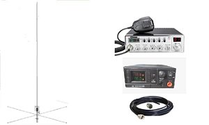 RADIO PX VOYAGER ARES 2 + ANTENA 5/8 ESTEELBRAS APO163+ FONTE 30 AMPERES + 21 METROS DE CABO