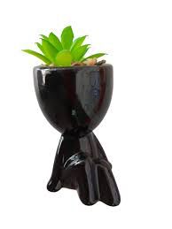 Vaso Decorativo em Cerâmica Bob Sentado - Mod. 1 (10cm)