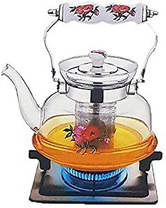 Chaleira de Vidro Flor (1L)