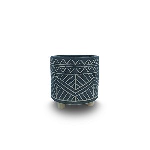 Vaso Decorativo em Cerâmica Preto (Médio)​