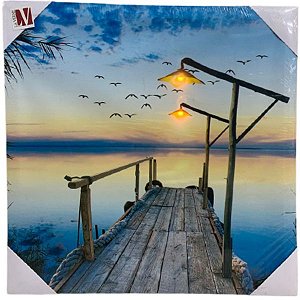 Quadro Poster Led (fzf - 1509 Por do Sol)