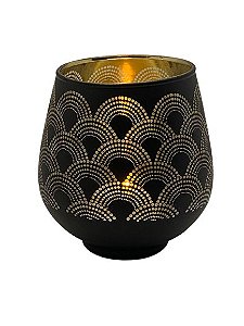 Castiçal de Vidro Esculpido