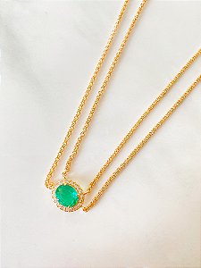 Colar Oval Turmalina Gio