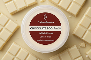 Sorvete Chocolate Branco 1l
