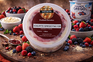 Sorvete Iogurte Grego com frutas vermelhas 1l PREMIUM