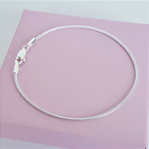 Pulseira Rabo de Rato 1mm Prata 925