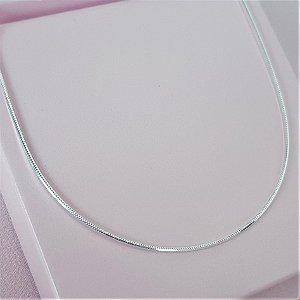 Corrente Fio Laminado 1mm Prata 925