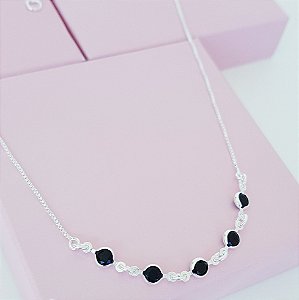 Colar Zirconias Prata 925