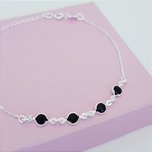 Pulseira Zirconias Prata 925
