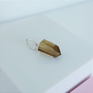 Pingente Quartzo Fumê Prata 925