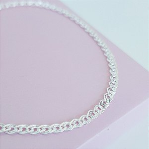 Pulseira Elo Duplo Prata 925