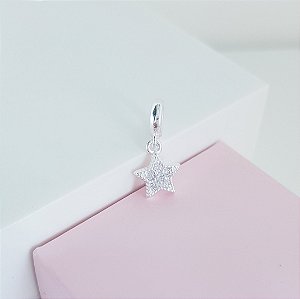 Pingente Estrela com Detalhes Zirconia Prata 925