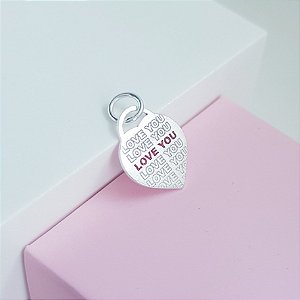 Pingente Love You Prata 925
