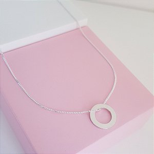Colar com Pingente Personalizável Prata 925