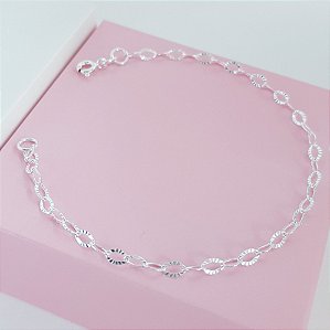 Pulseira Elos Laminados Prata 925