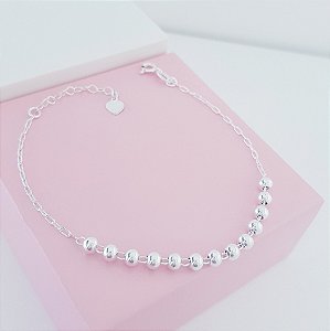 Pulseira Bolinhas de Prata 925